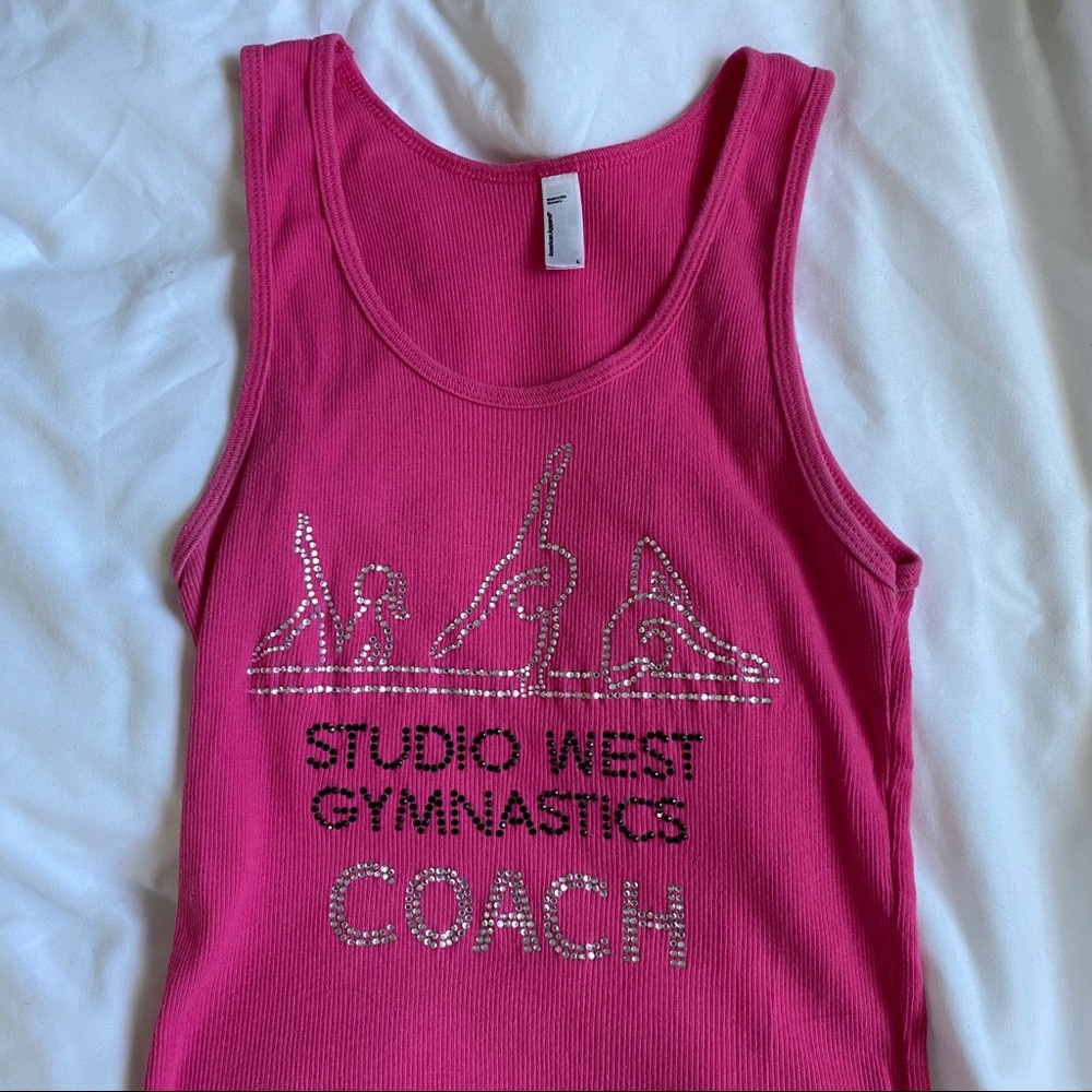 American apparel Y2K bedazzled tank top